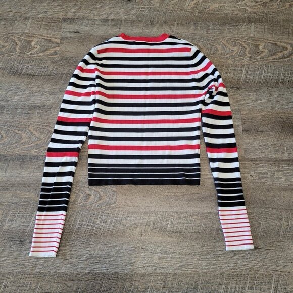 ZARA | Long Sleeve Striped Top | Sz. M - Picture 5 of 5